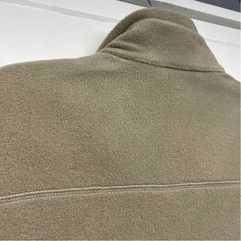 Columbia Size L Tan Fleece Polyester Solid Men's Vest