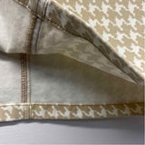 J.McLaughlin Size M-10 Women's Tan-White Houndstooth Skirt
