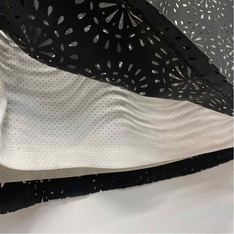 Krimson Klover Size L Women's Black-White Cut Out Pencil Skort