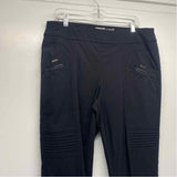 Jamie Sadock Size 16 Women's Black Solid Pull On Cargo Pants