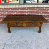 Brown Solid Wood Coffee Table