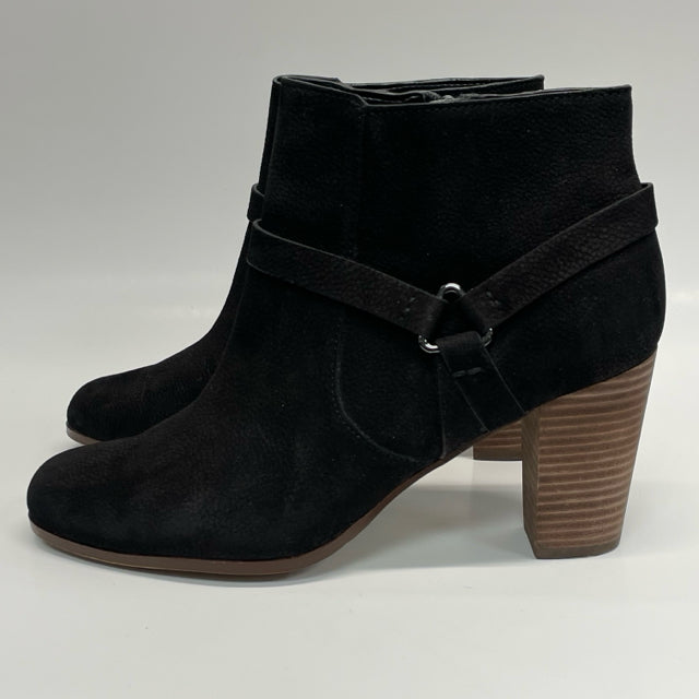 Cole Haan Size 9 Women's Black Animal Print Zip Up Booties