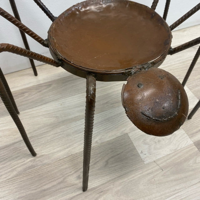 Brown Metal Stand Spider Shape