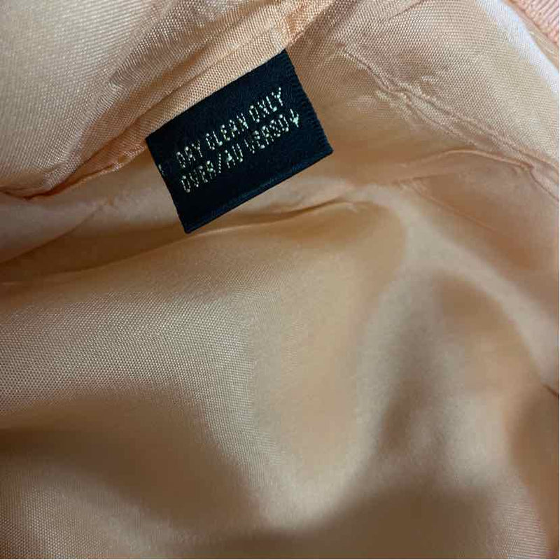 Dana Buchman Size 8 Women's Peach Solid Pencil-Knee Skirt