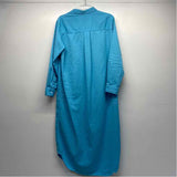 Frank & Eileen Est 1947 Size M Women's Aqua Solid Shirt Dress