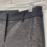 White House Black Market Size 2 Women's Black Embossed Dress Pants Pants