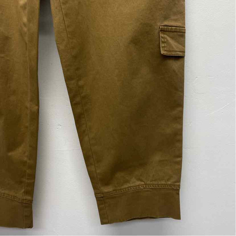 Flamingals Size M- (6-8) Women's Tan Solid Pull On Capri