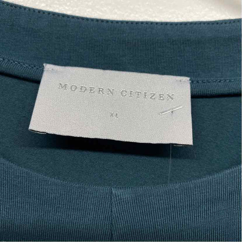 Modern Citizen Size Xl Women's Teal Solid Maxi Dress