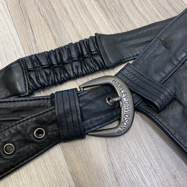 Harley Davidson Black Leather Solid Chaps Womens – Treasures