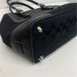 Coach Black Canvas Monogram Shoulder Handbag