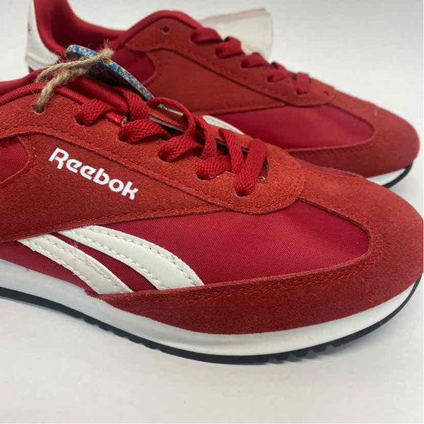 Reebok Size 8 Women's Red-White Color Block Lace Up Sneakers