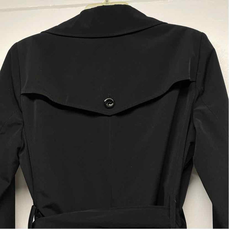 Calvin Klein Women's Size M Black Solid Rain Coat