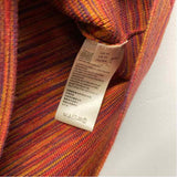 Maeve-Anthropologie Size M- (6-8) Women's Orange-Multi Pattern Pencil-3/4 Skirt