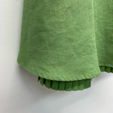 Next Size 12-M Women's Green Solid Faux Wrap Dress