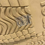 Mou Size 38-7.5 Women's Camel Crochet Platform Clogs