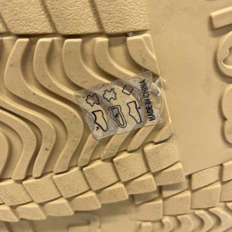 Mou Size 38-7.5 Women's Camel Crochet Platform Clogs