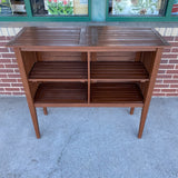 Brown Wood Bar Table w 2 Bar Stools