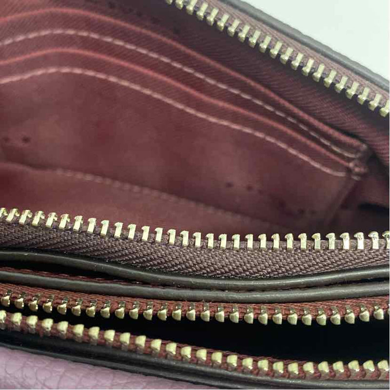 Coach Lilac- Burgundy Leather Wallet