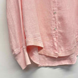 Wilt Size M Women's Pink Solid Button Up Shirt