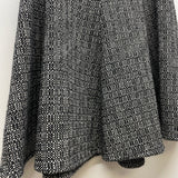 Banana Republic Size 4 Women's Black  white Tweed Swing Skirt