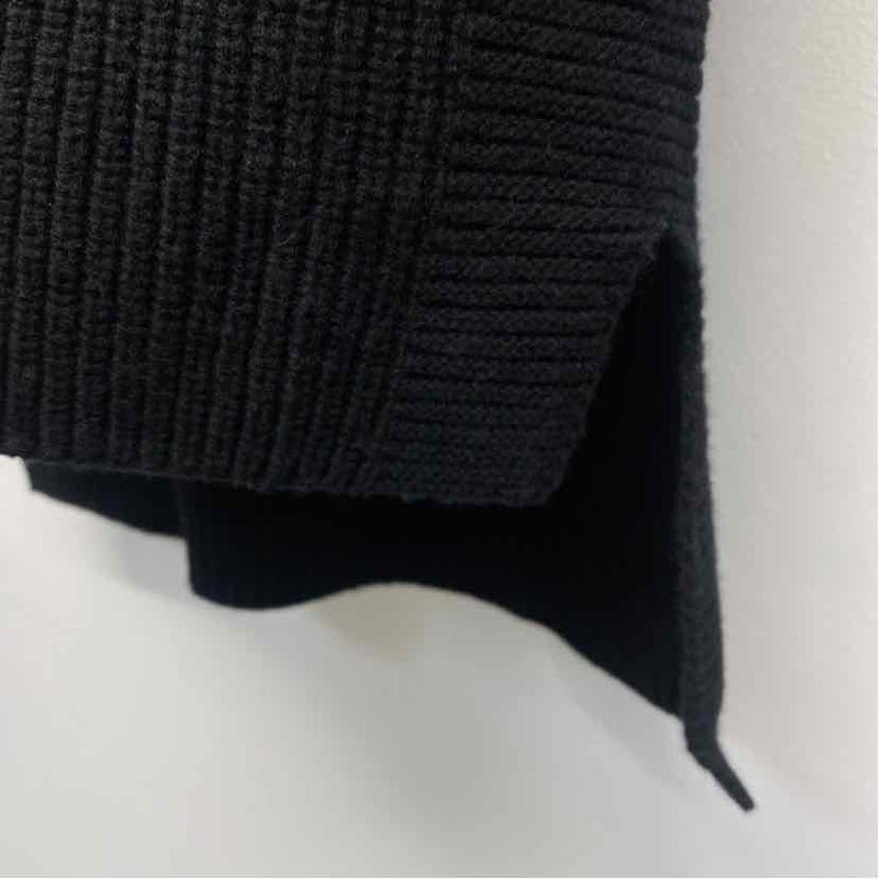 Gentle Herd Size L Women's Black Solid Turtle Neck Sleeveless Top