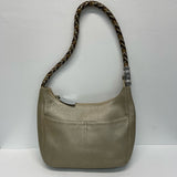 Brighton Gold Leather Pebbled Shoulder Handbag