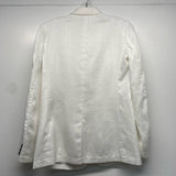 J.Crew Women's Size 00 White Solid Blazer Jacket
