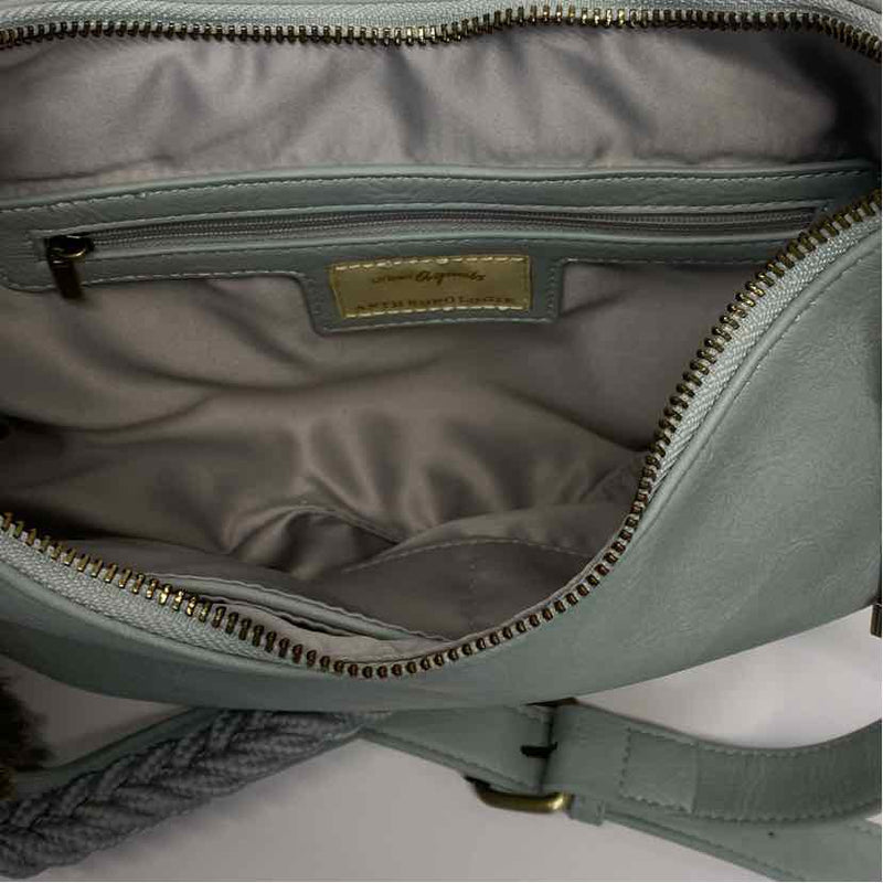 Urban Originals Anthropologie Mint Faux Leather Pebbled Crossbody Handbag