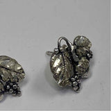 Sterling Silver Stud  Vine Leaf Design Earrings
