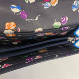 Coach Blue Pebbled Wallet