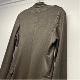 Angela Mara Women's Size S Brown Solid Military Jacket