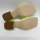 Marc Fisher Size 9 Women's Lime Studs Slip On Sandals
