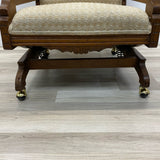 Antique Brown-Beige Wood Rocking Chair