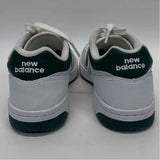 New Balance  Size 7 White-Black Leather Men's Men's Sneakers
