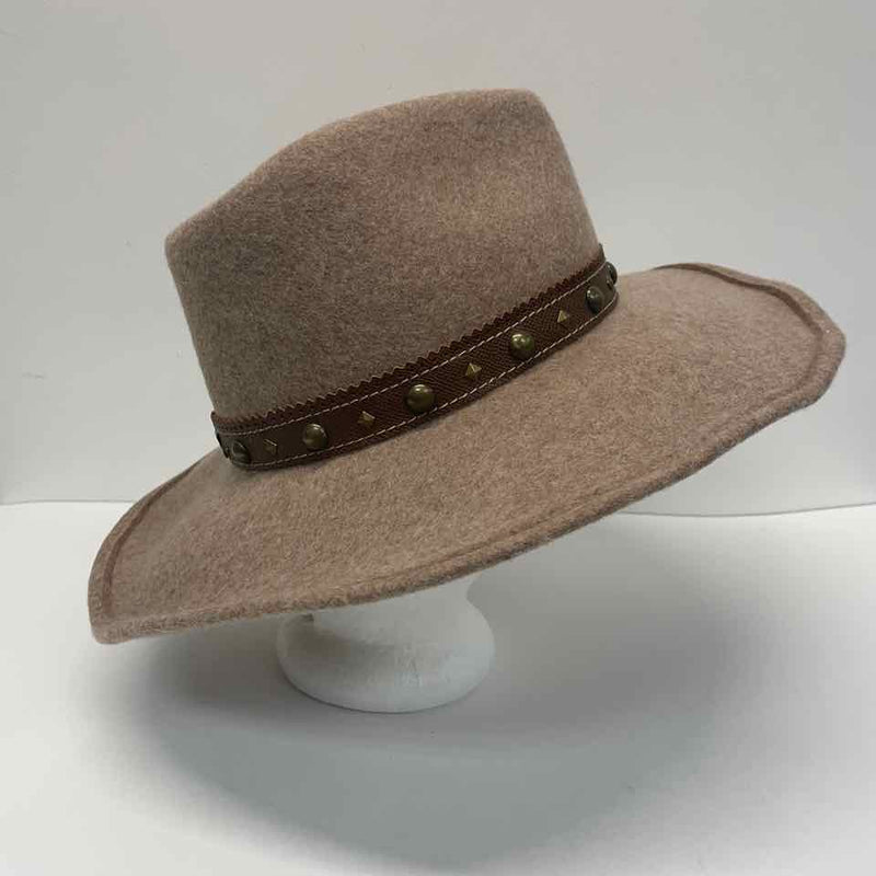 Eric Javits Tan Wool Tweed Western Hat