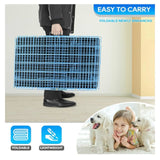 Blue Meta Top Paw 24" folding crate