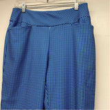 CE Golfs Size M Women's Blue-White Checkered Pull On Activewear Pants