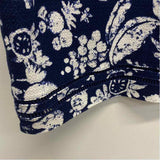 Talbots Size 22-3x Women's Navy-White Pattern Sheath Dress