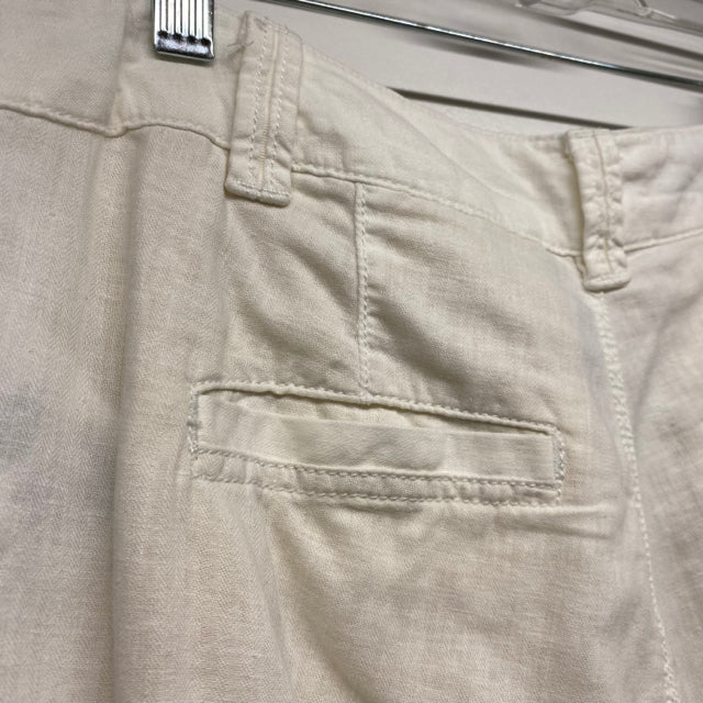 Pilcro - Anthropologie Size 4 Women's White Solid Flare Hem Pants