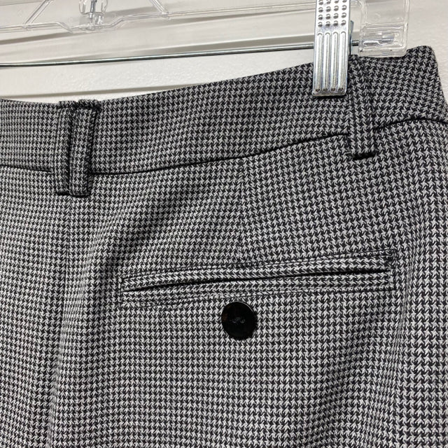 Vodka & Lemon Women's Size 10-40 Gray Houndstooth Faux Wrap Skirt