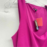 Express Size L Women's Solid Fuschia Empire Waist Sleeveless Sheath Dress