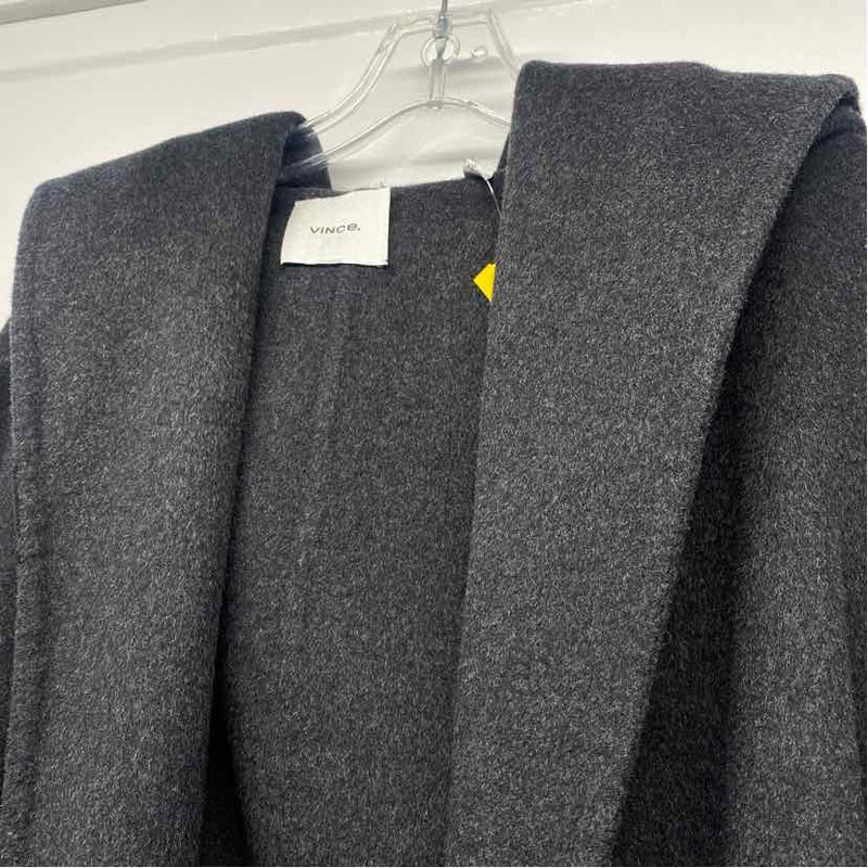 Vince Women's Size L Gray Solid Kimono Coat