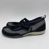 Lands' End Size 7 Women's Black Patchwork Mary Jane Shoes