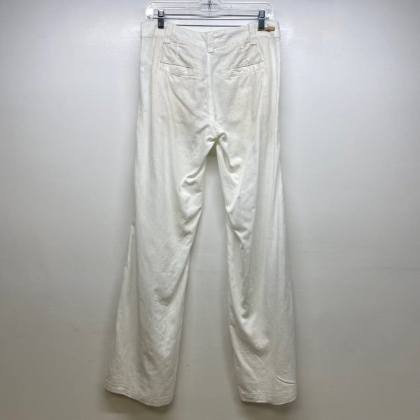 Pilcro - Anthropologie Size 4 Women's White Solid Flare Hem Pants