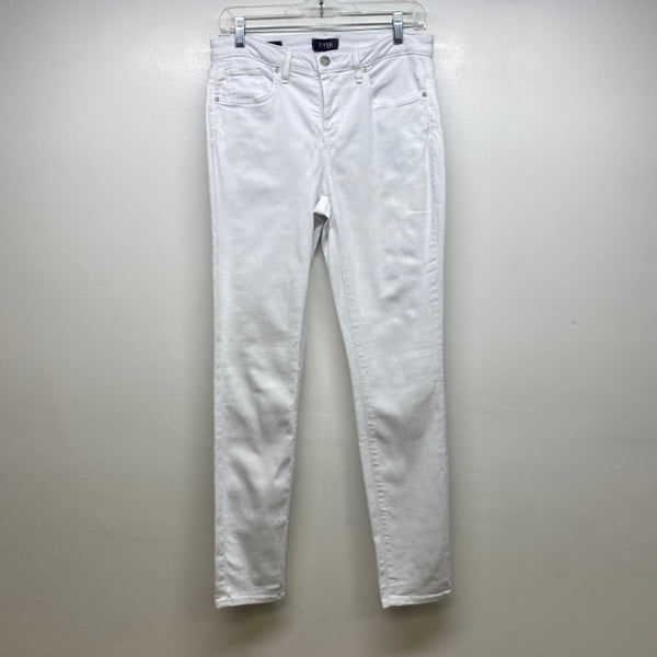 NYDJ Size 4 Women's White Solid Skinny Jeans