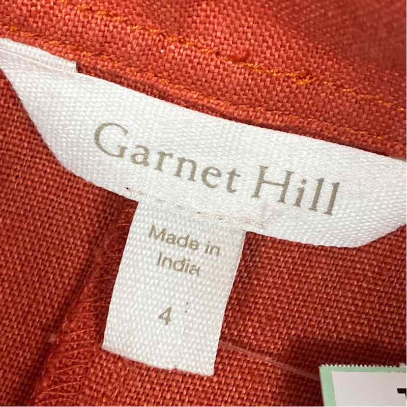 Garnet Hill Size 4-S Women's Coral Solid Pants Jumpsuit