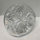 Clear Cut Glass Round Decanter