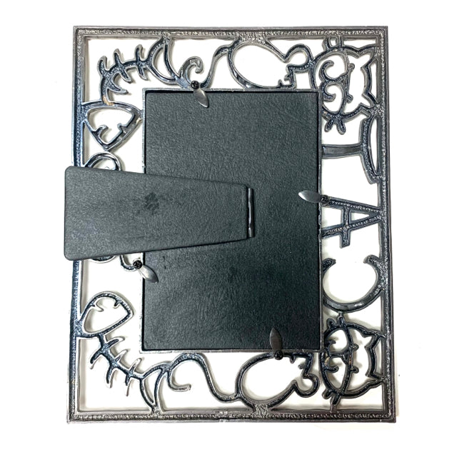 Silver Metal Picture Frame - Cat/Fish/MouseTheme