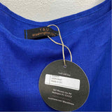 T & U Washington DC Size M Women's Blue Solid Jumper Dress
