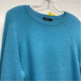 Vineyard Vines Size L Women's Blue Solid Pullover Sweater